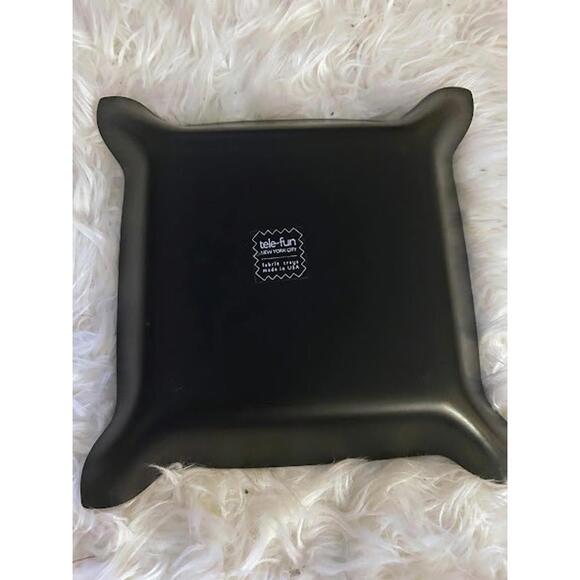 Vintage Tele-Fun NY Fabric Tray - Bamboo Botanical Print- Made in USA - MCM - Picture 5 of 9